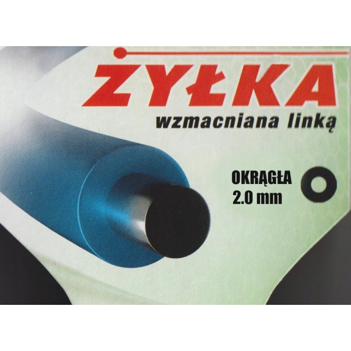 Żyłka tnąca wzmacniana linką, typ: okrągła - 2,0mm x 120m