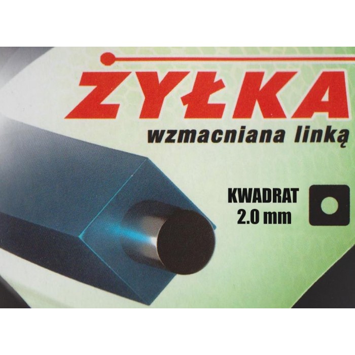 Żyłka tnąca wzmacniana linką, typ: okrągła - 2,0mm x 120m