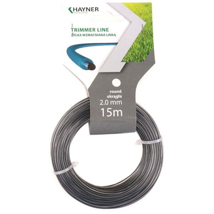 Żyłka tnąca wzmacniana linką, typ: okrągła - 2,0mm x 15m