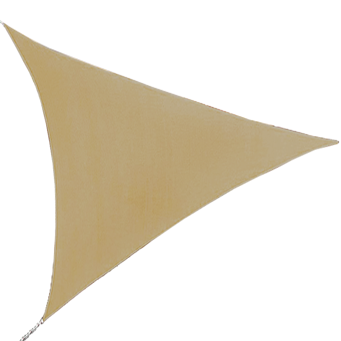 Osłona przeciwsłoneczna, żagiel beżowy, trójkąt 3,6x3,6x3,6m