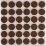 Podkładki filcowe i EVA, kolor: brązowy - zestaw 131 sztuk