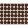 Podkładki filcowe i EVA, kolor: brązowy - zestaw 131 sztuk