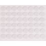 Podkładki filcowe i EVA, kolor: biały - zestaw 131 sztuk