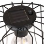 Lampa solarna LED 29cm - kolor: czarny