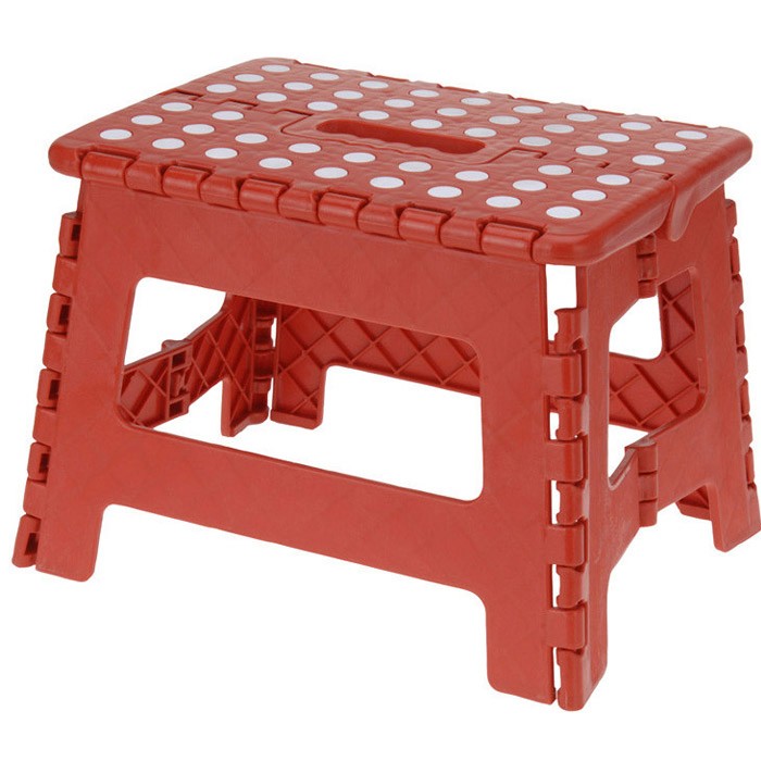 Składany stołek 36x32x4cm - kolor: czerwony