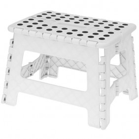 Składany stołek 36x32x4cm - kolor: biały