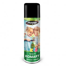 Spray na komary, kleszcze, meszki, aerozol Hunter 90ml - DLA DZIECI