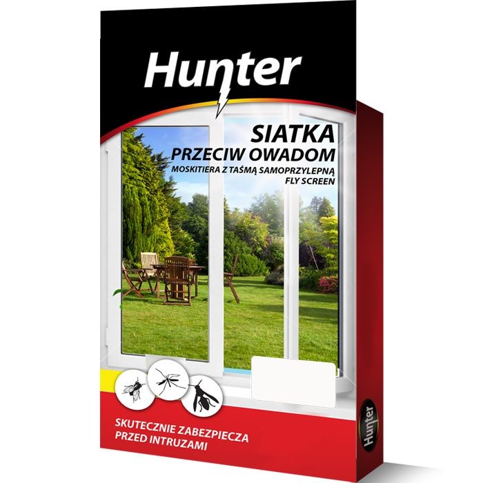 Moskitiera - siatka przeciw owadom 150x180cm biała Hunter
