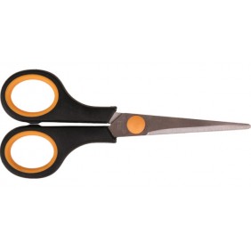 Nożyczki uniwersalne 14cm - kolor: czarno-pomarańczowy