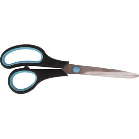 Nożyczki uniwersalne 21cm - kolor: czarno-niebieski