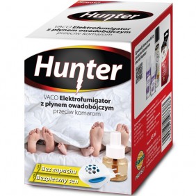 Elektrofumigator + płyn owadobójczy przeciwko komarom Hunter 45ml