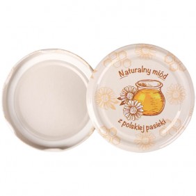 Zakrętka 82mm, 6 zaczepów, MIÓD - 10 sztuk