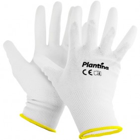 Rękawice ochronne białe Plantina - rozm.7(S)