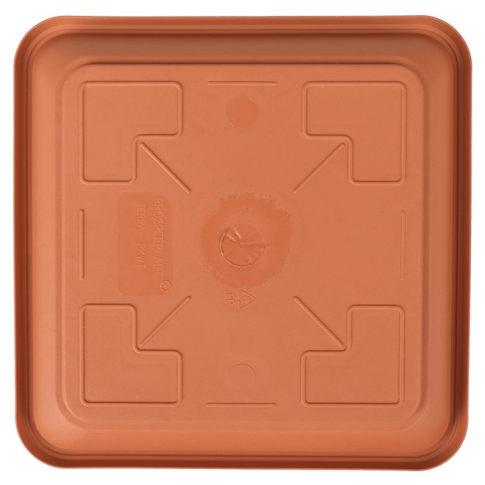 Podstawka pod doniczkę, kolor: terakota - 14x14cm