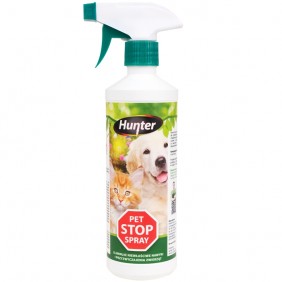Środek na psy i koty, eliminuje złe nawyki, Hunter Pet Stop Spray 500ml