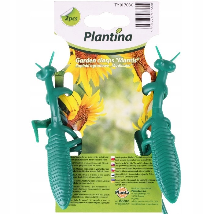 Zapinki ogrodowe, elastyczne "Modliszki" Plantina - 2szt Zapinki ogrodowe, elastyczne "Modliszki" Plantina - 2szt