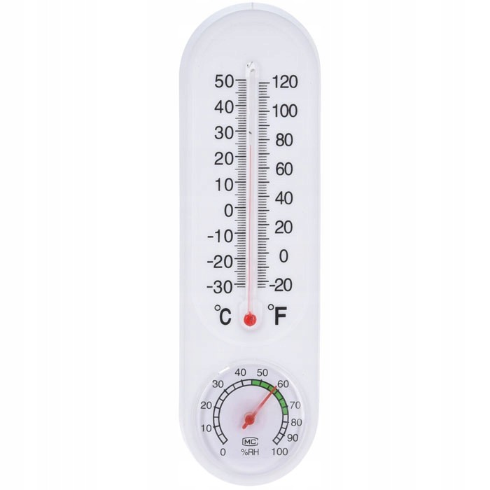 Termometr uniwersalny, biały 22cm