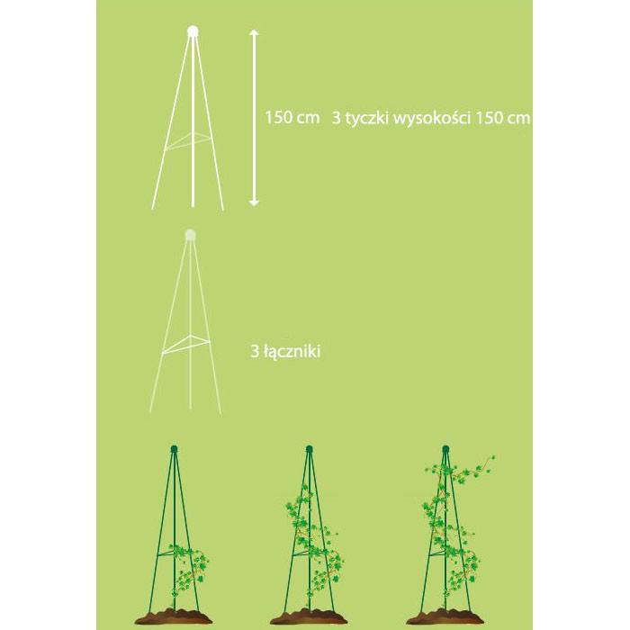 Podpora do roślin pnących Plantina 150cm