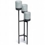 Kwietnik metalowy BLOOMIE STAND 125x40x42cm - kolor: szary beton