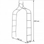 Pergola ogrodowa łukowa strzelista - wymiary: 255x140x38cm