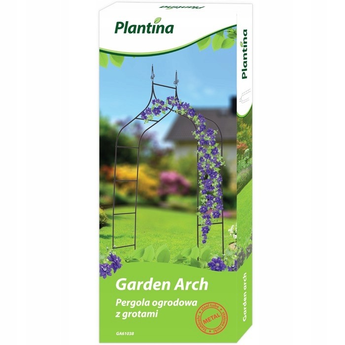 Pergola ogrodowa łukowa strzelista - wymiary: 255x140x38cm