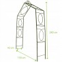 Pergola ogrodowa Ga018 - wymiary: 280x150x43 cm