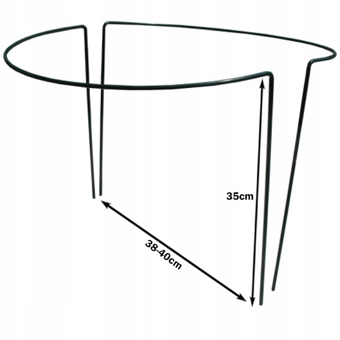 Podpora do roślin "uchwyt krzaka" 35cm - półokrąg 1szt